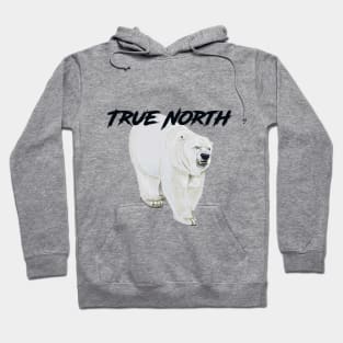 Angry Polar Bear in the True North Hoodie